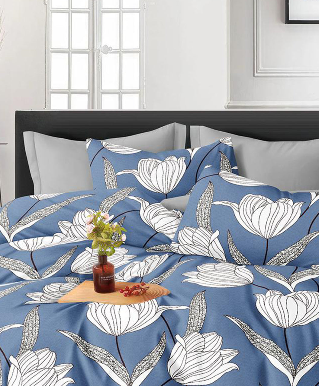 Furnishia Summer Cool Cotton Sapphire Blue