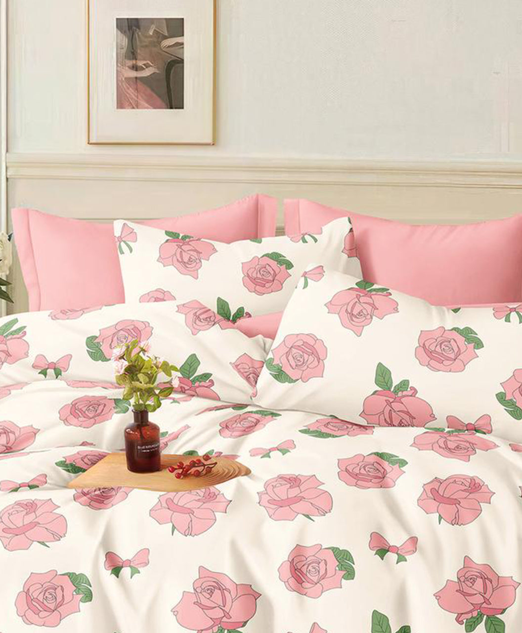 Furnishia Summer Cool Cotton Pink Flower