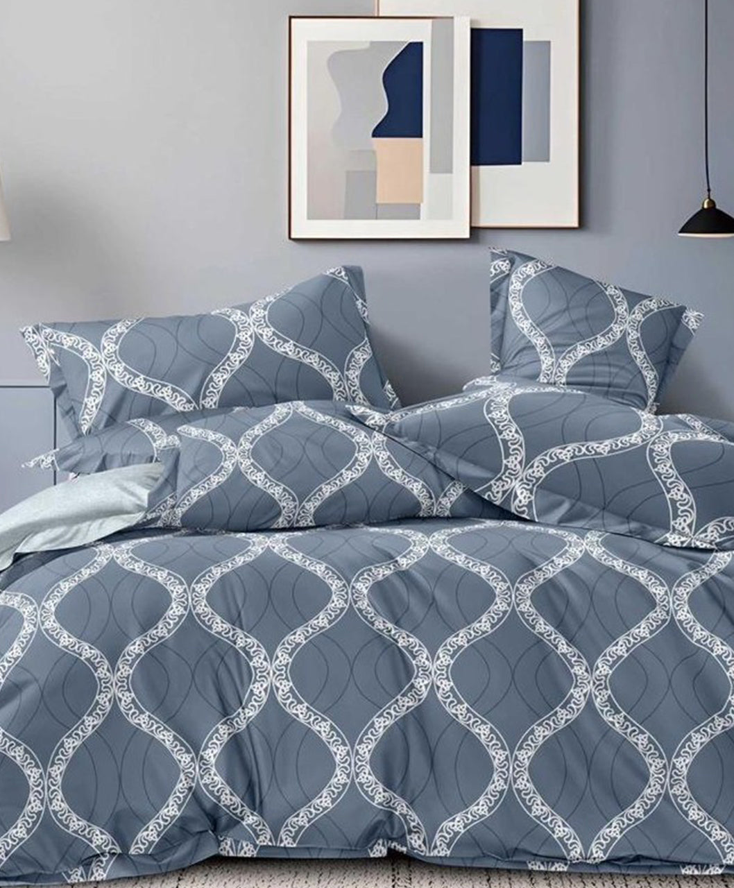 Furnishia Premium Polycotton Sapphire Weave Double Bedsheet