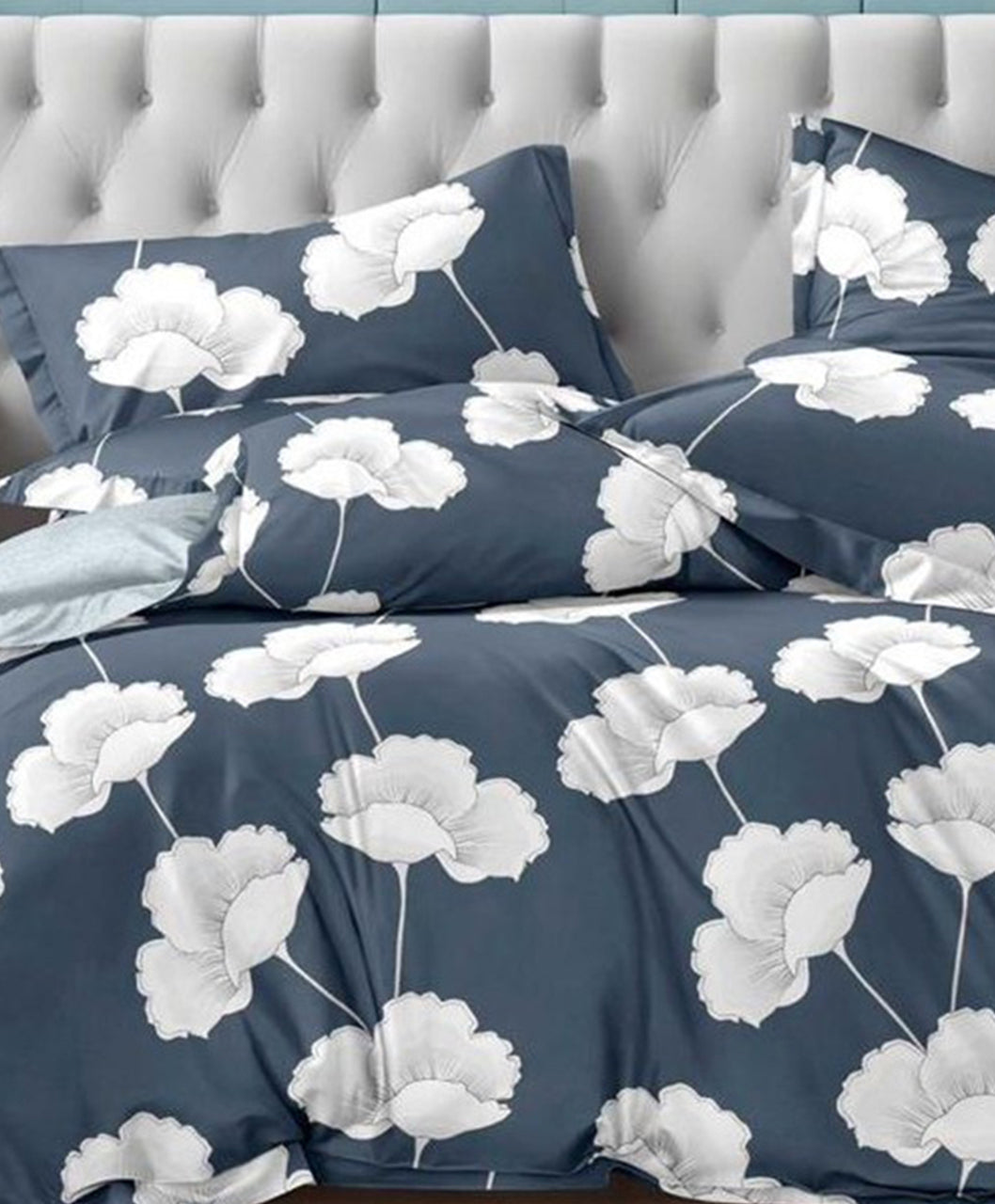 Furnishia Premium Polycotton Moonlit Flora Double Bedsheet