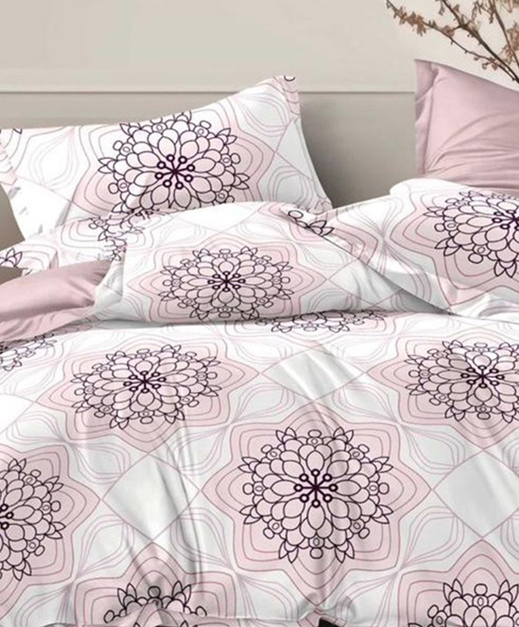 Furnishia Premium Polycotton Mandala Charm Double Bedsheet