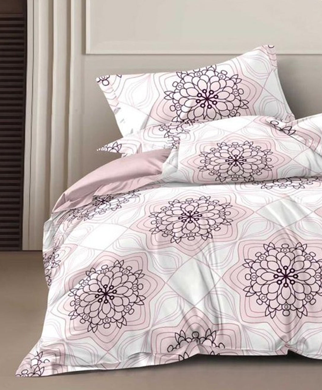 Furnishia Premium Polycotton Mandala Charm Double Bedsheet