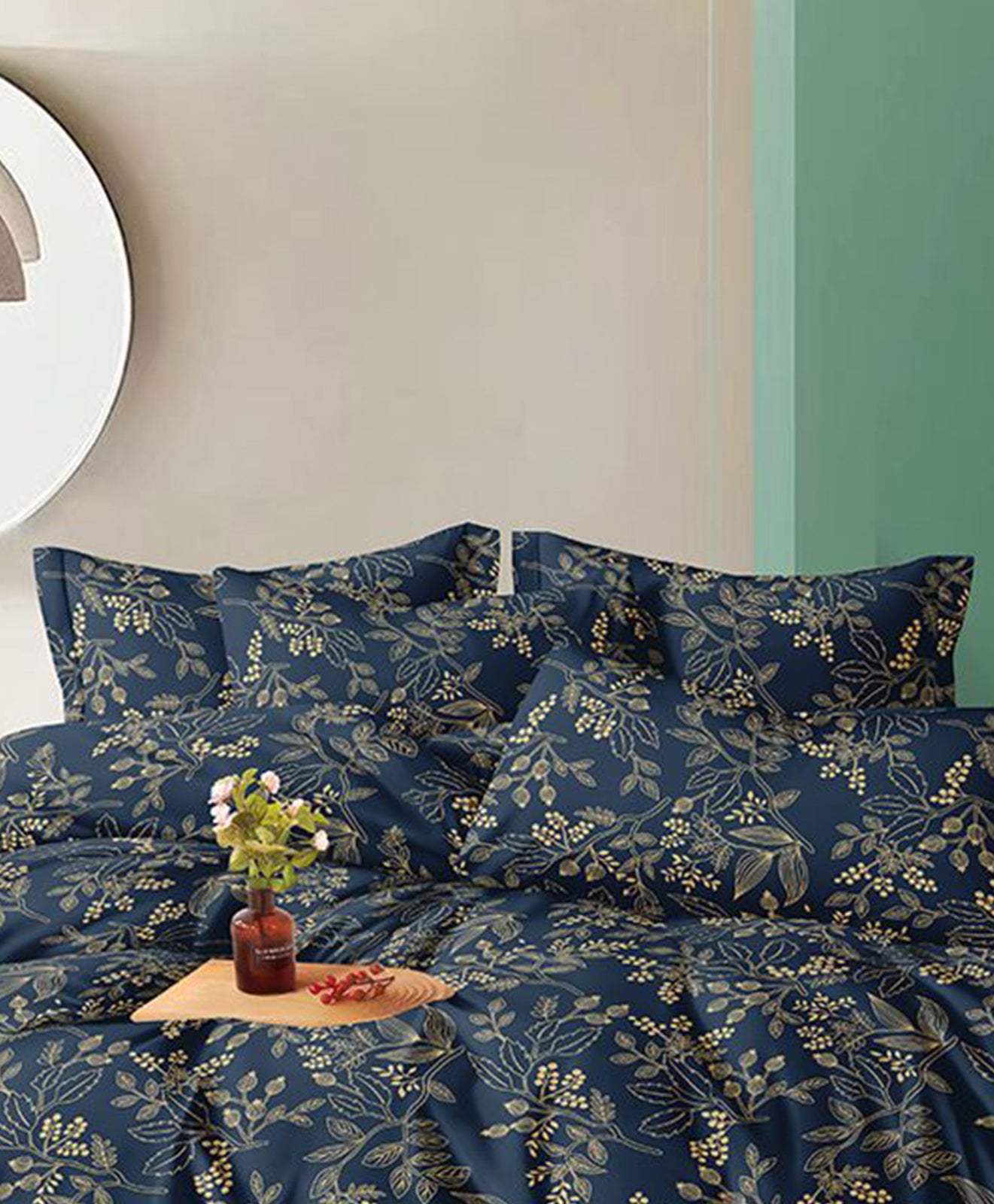 Furnishia Festive Bloom Sapphire Tranquil