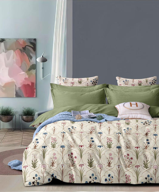 Furnishia Daffodil Floral Cream Elegance