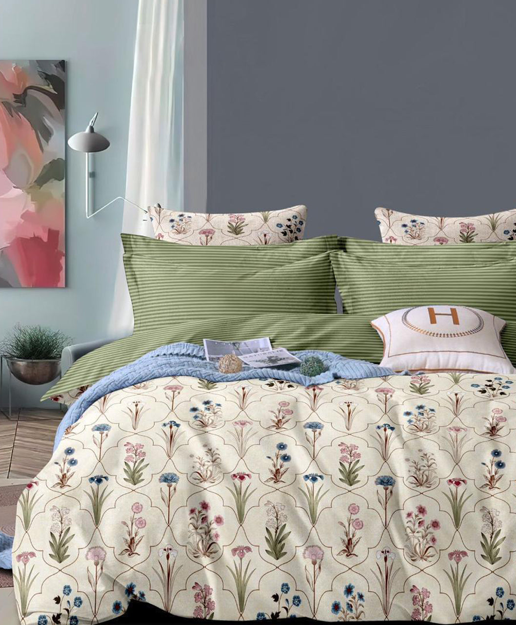 Furnishia Daffodil Floral Cream Elegance