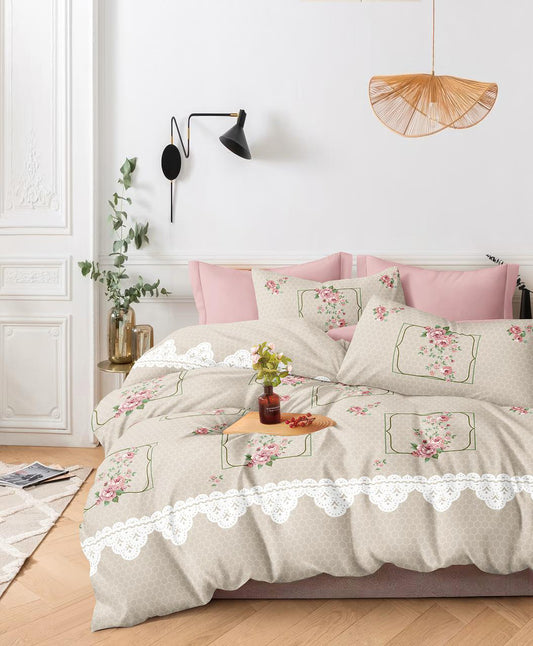 Furnishia Summer Cool Cotton Light Brown Blossom