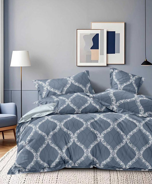Furnishia Premium Polycotton Sapphire Weave Double Bedsheet