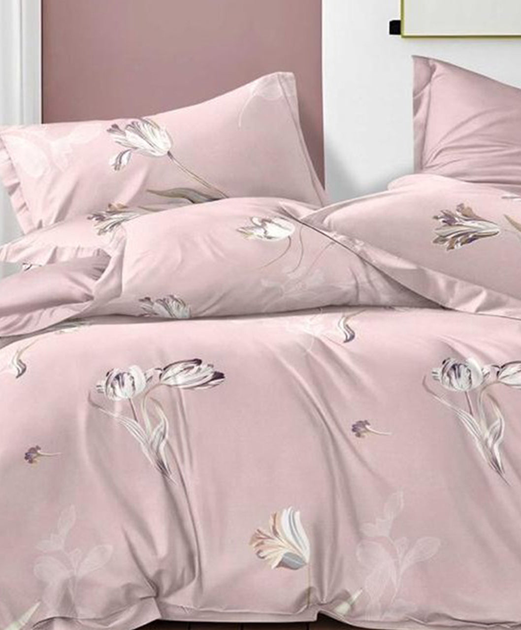 Furnishia Premium Polycotton Serene Elegance Double Bedsheet