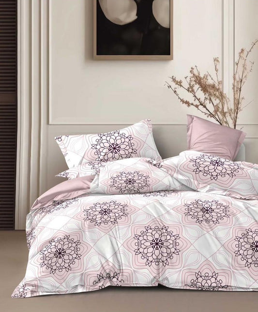 Furnishia Premium Polycotton Mandala Charm Double Bedsheet