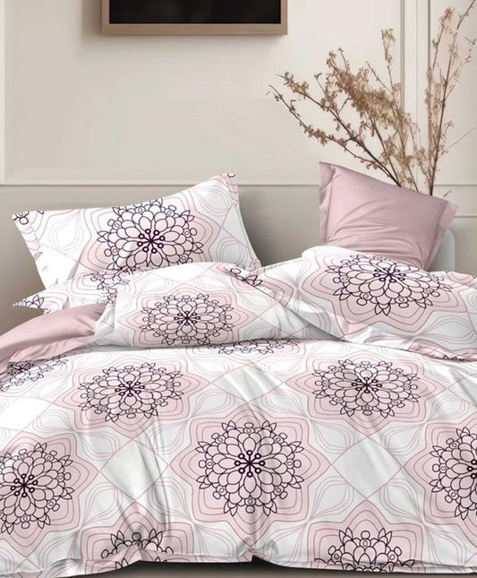 Furnishia Premium Polycotton Mandala Charm Double Bedsheet