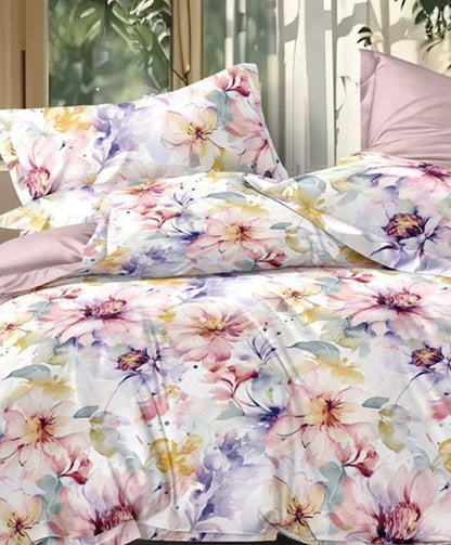 Furnishia Premium Polycotton Winter Festive Blossom Double Bedsheet