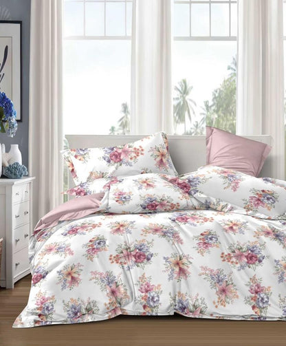 Furnishia Premium Polycotton Floral Dream Double Bedsheet