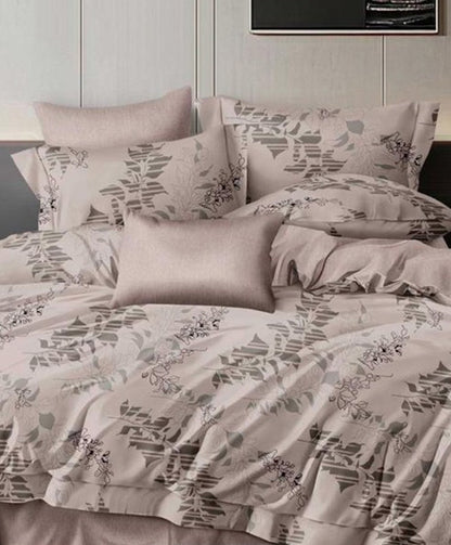 Furnishia Premium Polycotton Tranquil Leaf Double Bedsheet