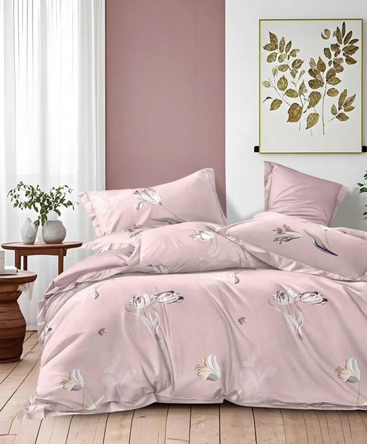 Furnishia Premium Polycotton Serene Elegance Double Bedsheet