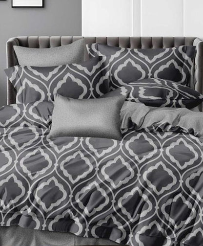 Furnishia Premium Polycotton Regal Pattern Double Bedsheet