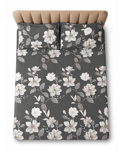 Furnishia Charcoal Floral Bloom