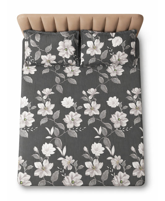 Furnishia Charcoal Floral Bloom