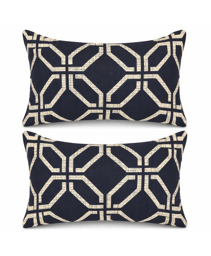 Furnishia Midnight Lattice Navy