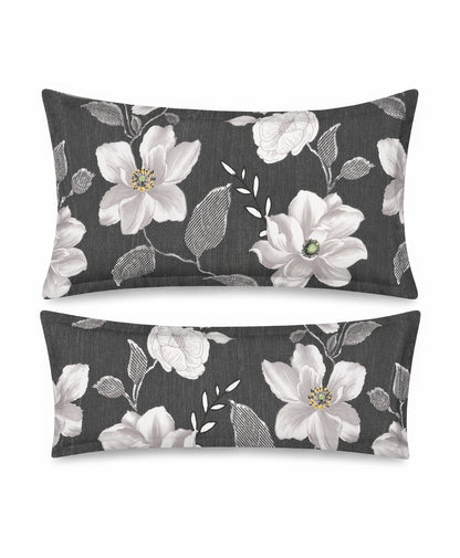 Furnishia Charcoal Floral Bloom