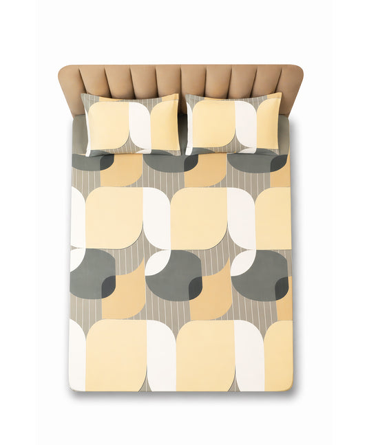 Furnishia Ochre Mod Geometric
