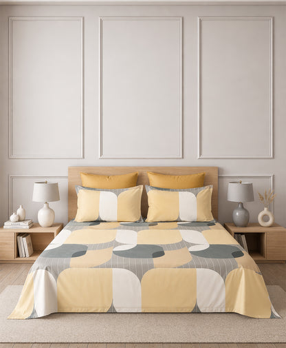 Furnishia Ochre Mod Geometric