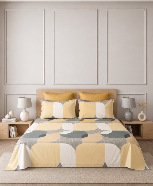 Furnishia Ochre Mod Geometric