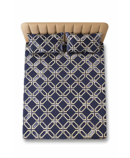 Furnishia Midnight Lattice Navy