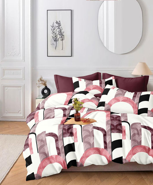 Furnishia Summer Cool Cotton White-Pink Dream