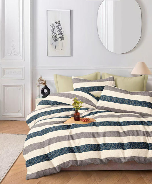 Furnishia Summer Cool Cotton Blue-Beige Mirage