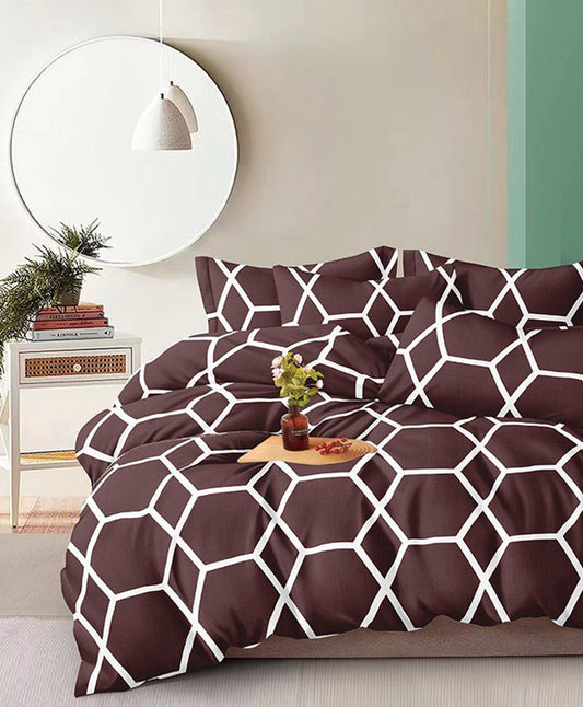 Furnishia Festive Bloom Brown Elegance