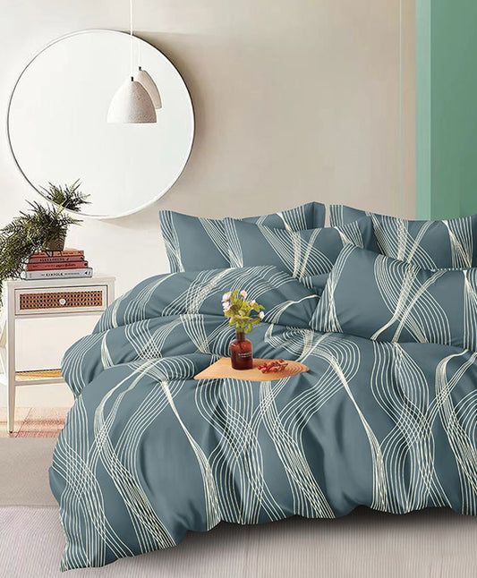 Furnishia Festive Bloom Teal Mirage