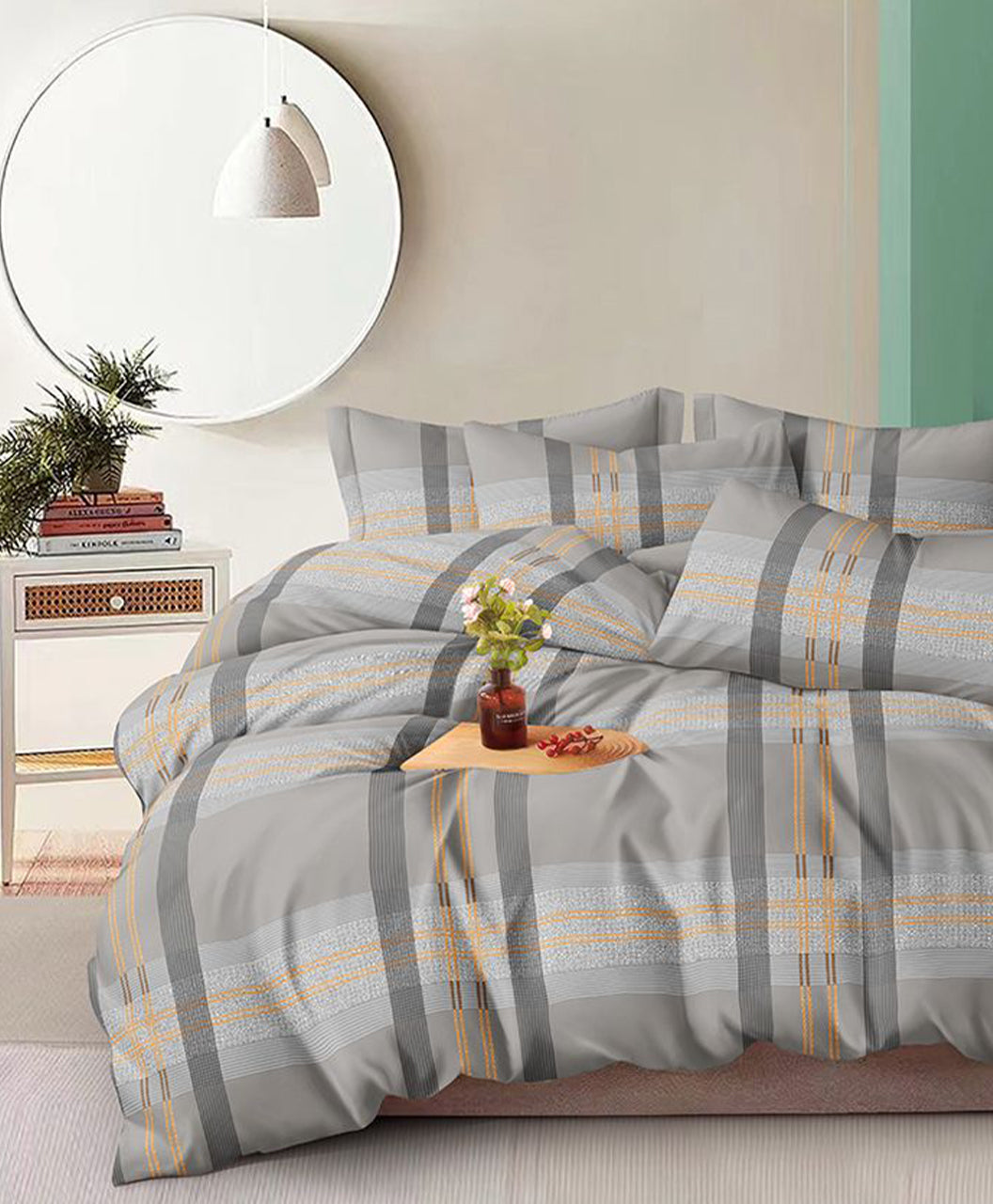 Furnishia Festive Bloom Silver Whisper