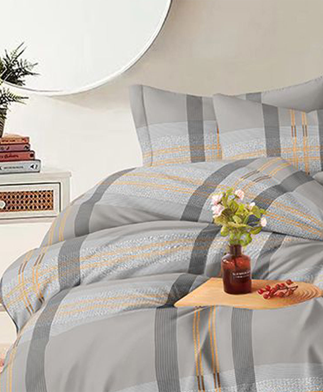 Furnishia Festive Bloom Silver Whisper