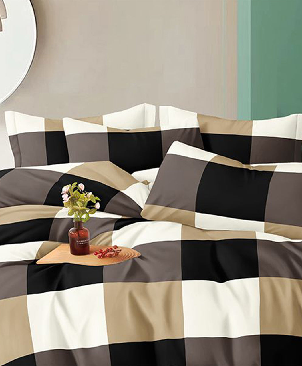 Furnishia Festive Bloom Mocha Radiance